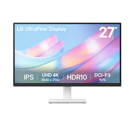 LG 27US500-W | 27 " | IPS | 16:9 | 60 Hz | 5 ms | 3840 x 2160 pixels | 240 cd/m² | HDMI ports quantity 2|27US500-W.AEU