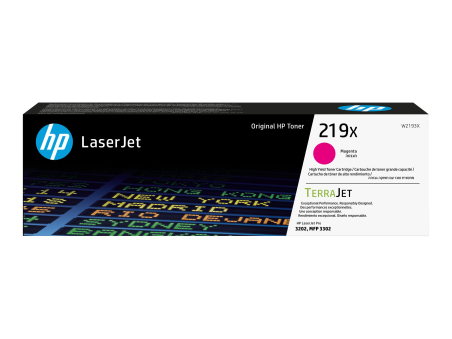 HP TerraJet original toner W2193X, HP 219X, magenta, 2500p, high capacity|W2193X