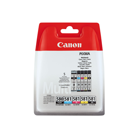 Canon Multipack Ink Cartridges | CLI-581 | Ink Cartridges | Black, Cyan, Magenta, Yellow|2103C005