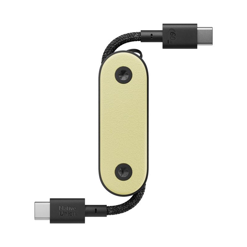 Native Union Pocket Cable (USB-C - USB-C), lemon