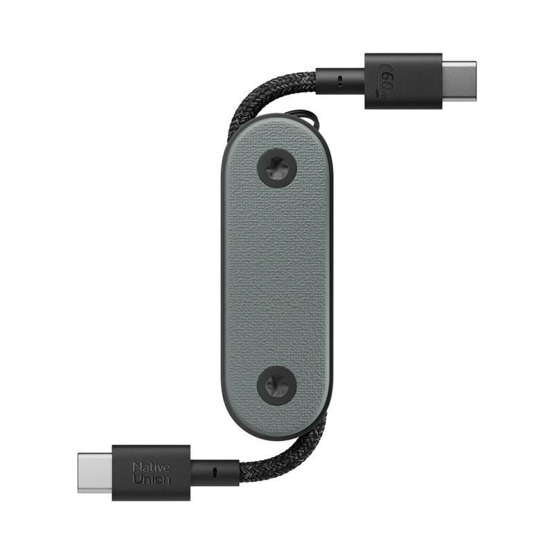 Native Union Pocket Cable (USB-C - USB-C), slate green