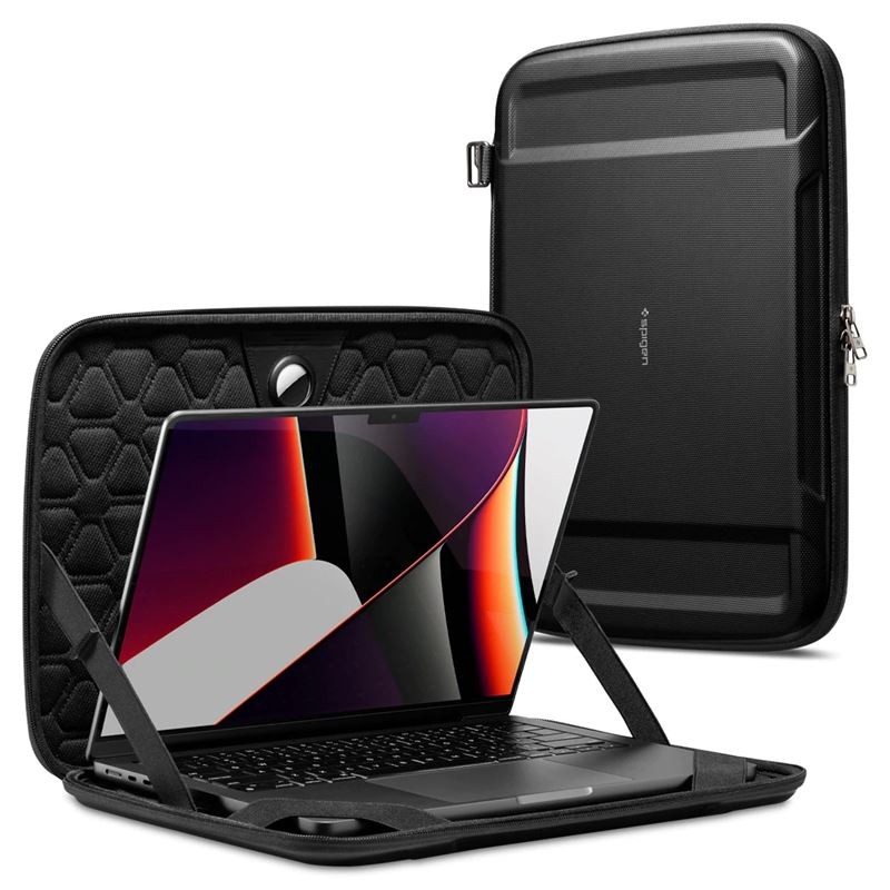 Spigen Rugged Armor Pro, black - MacBook Pro 14" M3 2023/M2 2023/M1 2021