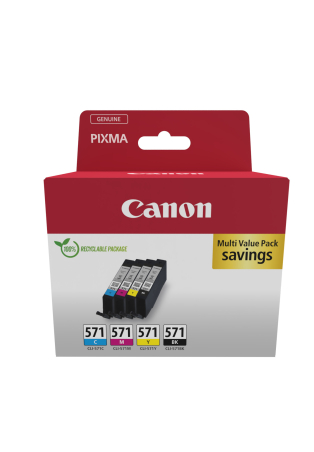 CANON CLI-571 Ink Cartridge C/M/Y/BK|0386C009
