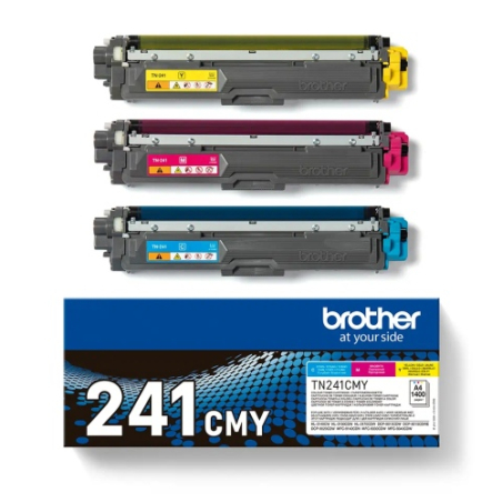 BROTHER rainbow pack multi pack toners|TN241CMY
