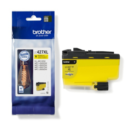 BROTHER Yellow Ink Cartridge - 5K Pages|LC427XLY