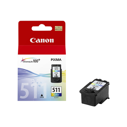 Canon CL-511 Tri-Colour | Ink Cartridge | Cyan, Magenta, Yellow|2972B001