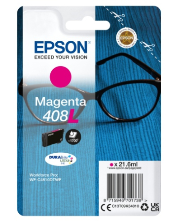 Epson DURABrite Ultra 408L | Ink cartrige | Magenta|C13T09K34010