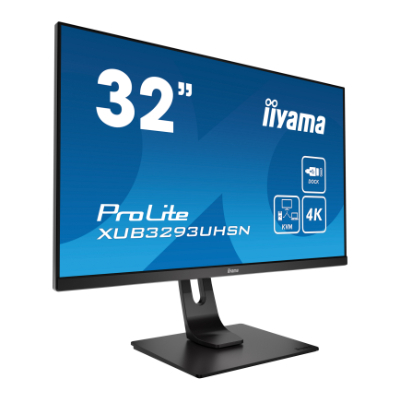 Iiyama ProLite XUB3293UHSN-B5 - LED monitor - 32' - 3840 x 2160 @60Hz (8.3 megapixel 4K UHD) - 350 cd/m² - 16:9 - 4ms - matte, black|XUB3293UHSN-B5