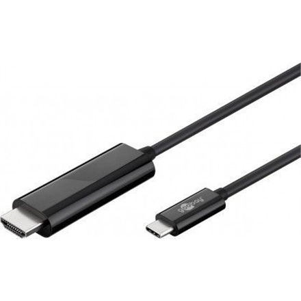 Goobay | Black | USB-C male | HDMI male (type A) | USB-C to HDMI | 1.8 m|77528