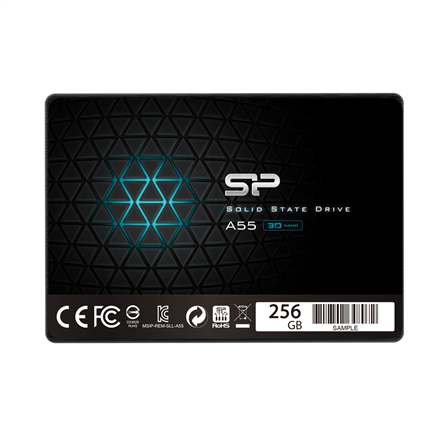 Silicon Power | A55 | 256 GB | SSD form factor 2.5" | Solid-state drive interface SATA | Read speed 550 MB/s | Write speed 450 MB/s|SP256GBSS3A55S25