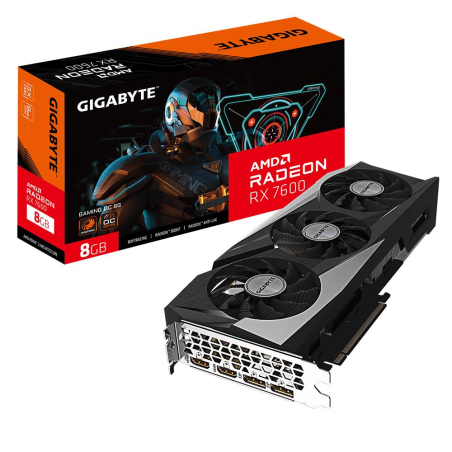 Graphics Card|GIGABYTE|AMD Radeon RX 7600|8 GB|GDDR6|128 bit|PCIE 4.0 16x|2xHDMI|2xDisplayPort|GV-R76GAMINGOC-8GD1.1|GV-R76GAMING OC-8GD 1.1