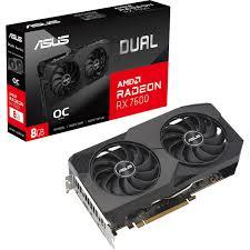 Graphics Card|ASUS|AMD Radeon RX 7600|8 GB|GDDR6|128 bit|PCIE 4.0 8x|Two and Half Slot Fansink|1xHDMI|3xDisplayPort|DUAL-RX7600-O8G-EVO|DUAL-RX7600-O8G-EVO