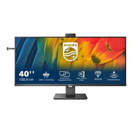 Philips | Business Monitor | 40B1U5601H/00 | 40 " | IPS | 21:9 | 100 Hz | 4 ms | 3440 x 1440 pixels | 300 cd/m² | Black|40B1U5601H/00