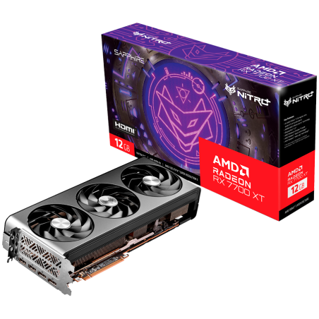 SAPPHIRE NITRO+ AMD RADEON RX 7700 XT GAMING OC 12GB GDDR6 DUAL HDMI / DUAL DP|11335-02-20G