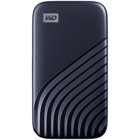 WD 1TB My Passport SSD - Portable SSD, up to 1050MB/s Read and 1000MB/s Write Speeds, USB 3.2 Gen 2 - Midnight Blue|WDBAGF0010BBL-WESN