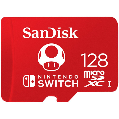 SanDisk microSDXC card for Nintendo Switch 128GB, up to 100MB/s Read, 60MB/s Write, U3, C10, A1, UHS-1|SDSQXAO-128G-GNCZN