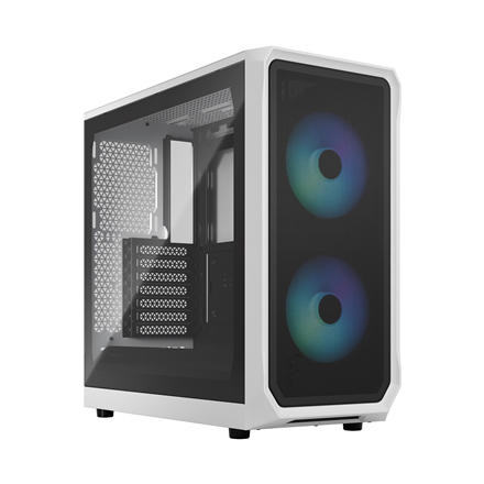 Fractal Design | Focus 2 | Side window | RGB White TG Clear Tint | Midi Tower | Power supply included No | ATX|FD-C-FOC2A-04