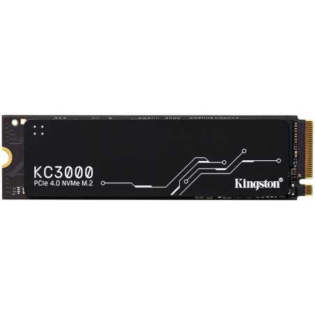 Kingston | SSD | KC3000 | 512 GB | SSD form factor M.2 2280 | Solid-state drive interface PCIe 4.0 NVMe M.2 | Read speed 3900 MB/s | Write speed 7000 MB/s|SKC3000S/512G