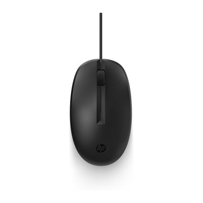 HP 128 USB Wired Laser Mouse, Sanitizable - Black|265D9AA