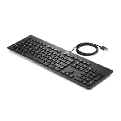 HP Slim USB Wired Keyboard - Smartcard - Black - ESTONIAN (BULK of 10 pcs)|Z9H48A6#ARK