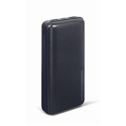 Gembird | Power Bank | PB20-02 | 20000 mAh | 2 x USB-AF | Black|PB20-02