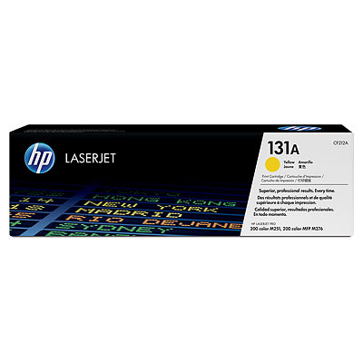 HP 131A Yellow Toner Cartridge, 1800 pages, for HP LaserJet Pro 200 M276n, M276nw|CF212A