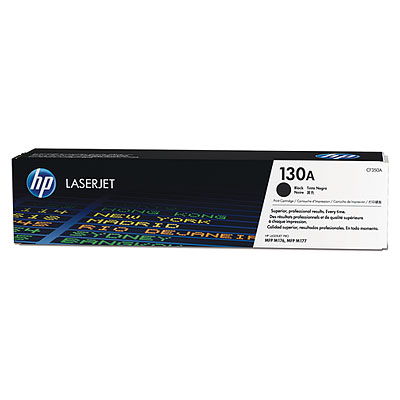 HP 130A Black Toner Cartridge, 1300 pages, for LaserJet Pro M176, M177 series|CF350A