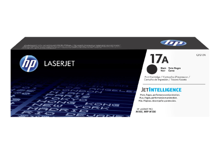 HP 17A Black Laser Toner Cartridge, 1600 pages, for HP LaserJet Pro M102a, M130a|CF217A