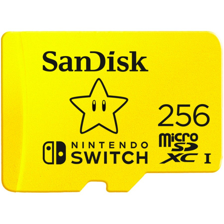 SanDisk microSDXC card for Nintendo Switch 256GB, up to 100MB/s Read, 60MB/s Write, U3, C10, A1, UHS-1|SDSQXAO-256G-GNCZN