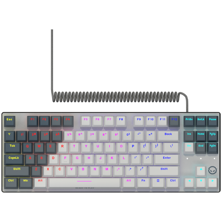 LORGAR Azar 514TKL, Wired RGB mechanical gaming keyboard, white, EN layout|LRG-GK514TKL-WH-US