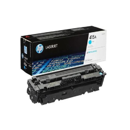 HP 415A Cyan Laser Toner Cartridge, 2100 pages, for HP Color LaserJet Pro M454dn, M479|W2031A