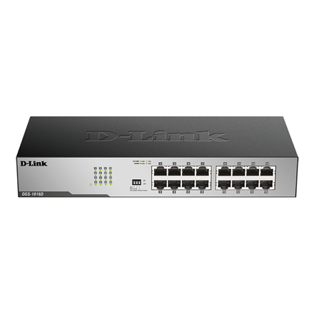 D-Link | 16-Port Gigabit Unmanaged Desktop Switch | DGS-1016D | Unmanaged | Desktop|DGS-1016D/E