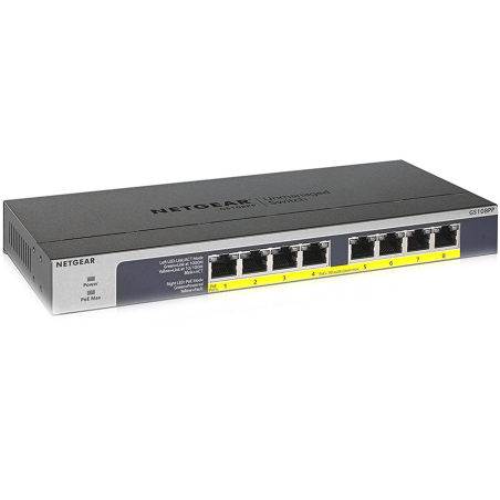 NETGEAR Switch Unmanaged 8 Port Gigabit|GS108PP-100EUS