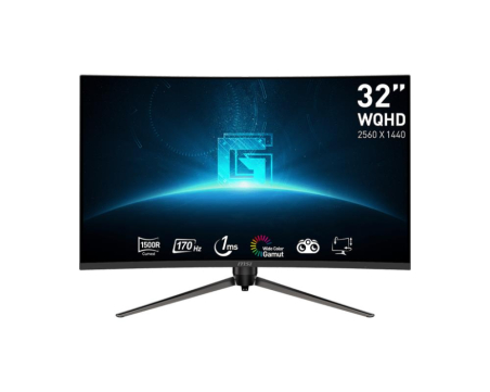 LCD Monitor|MSI|G32CQ5P|32"|Gaming/Curved|Panel VA|2560x1440|16:9|170 ??|Matte|1 ms|Swivel|Height adjustable|Tilt|Colour Black|G32CQ5P|G32CQ5P