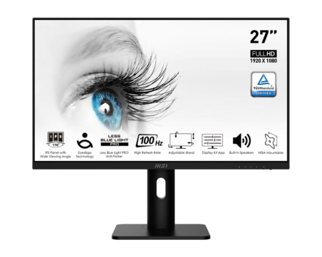 LCD Monitor|MSI|PRO MP273AP|27"|Panel IPS|1920x1080|16:9|100Hz|Matte|4 ms|Speakers|Swivel|Pivot|Height adjustable|Tilt|Colour Black|PROMP273AP|PRO MP273AP