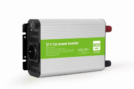 POWER INVERTER CAR 12V 800W/EG-PWC800-01 GEMBIRD|EG-PWC800-01