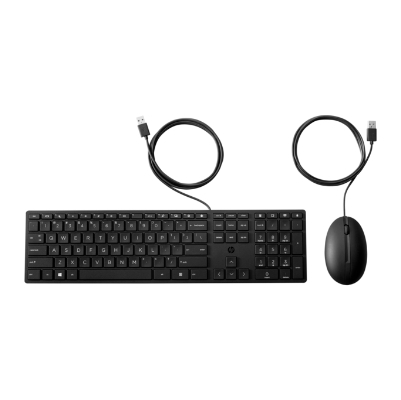 HP 320MK USB Wired Mouse Keyboard Combo - Black - US/RUS|9SR36UT#ACB