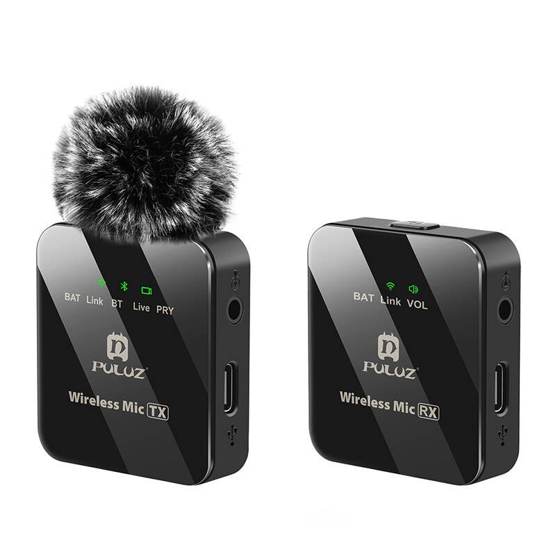 Belaidis Lavalier mikrofonas PULUZ 1 TX + 1 RX