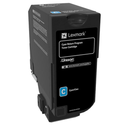 Lexmark Lexmark High Capacity Cyan Return Programme 84C2HC0 Toner Cartridge | Lexmark Cyan|84C2HC0