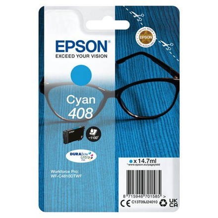 Epson DURABrite Ultra 408L | Ink cartrige | Cyan|C13T09J24010