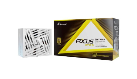 Power Supply|SEASONIC|FOCUS GX White ATX 3 (2024)|750 Watts|Efficiency 80 PLUS GOLD|MTBF 100000 hours|FOCUS-GX-750-V4-WHITE|FOCUS-GX-750-V4-WHITE