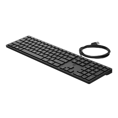 HP 320K USB Wired Keyboard - Black - US ENG (BULK of 12 pcs)|9SR37A6#ABB