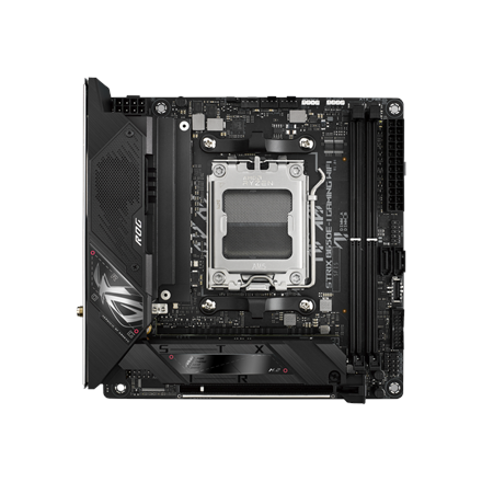 Asus | ROG STRIX B650E-I GAMING WIFI | Processor family AMD | Processor socket AM5 | DDR5 DIMM | Memory slots 2 | Supported hard disk drive interfaces 	SATA, M.2 | Number of SATA connectors 2 | Chipset  AMD B650 | Mini-ITX|90MB1BI0-M0EAY0