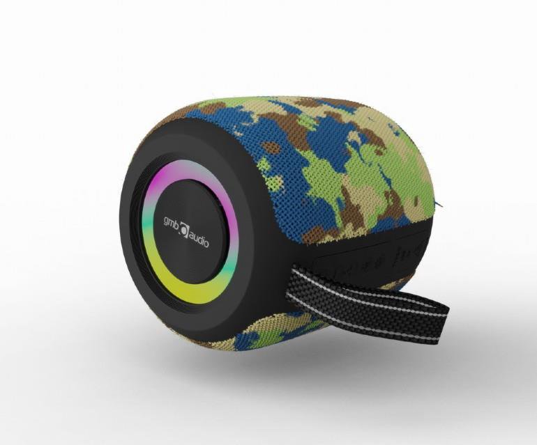 Portable SpeakerGEMBIRDCamouflagePortable/WirelessBluetoothSPK-BT-LED-05-CM