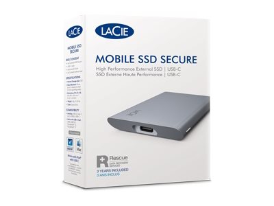 LaCie SSD External Mobile Secure (SED BASE, 2.5'/2TB/USB 3.1 TYPE C)|STKH2000800