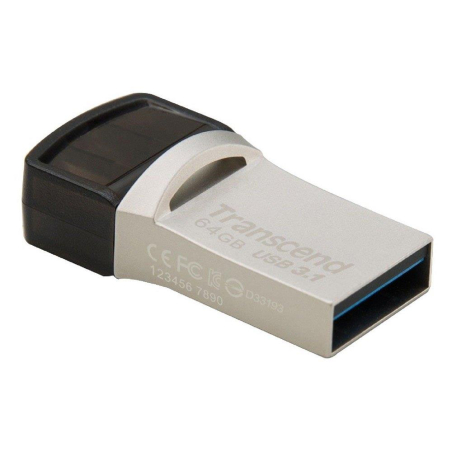 MEMORY DRIVE FLASH USB3 64GB/890 TS64GJF890S TRANSCEND|TS64GJF890S