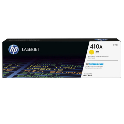 HP 410A Yellow Laser Toner Cartridge, 2300 pages, for HP LaserJet Pro M452, LaserJet Pro M477|CF412A