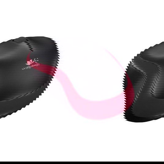 Kompiuterio pelė Logitech M185, juoda/raudona