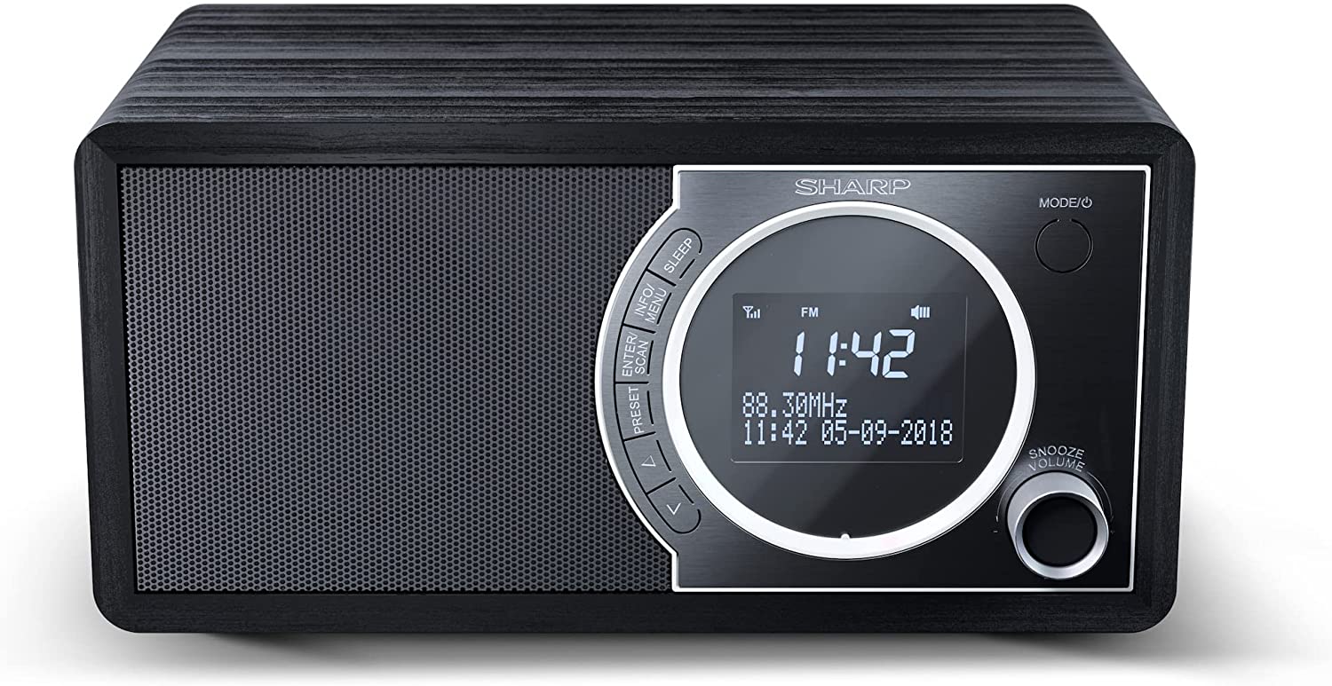 Radio imtuvas Sharp DR-450(BK), FM/DAB/DAB+, Bluetooth 4.2, Alarm function