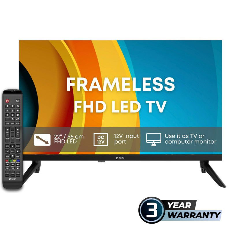 Televizorius eSTAR LEDTV22R2T2, juodas